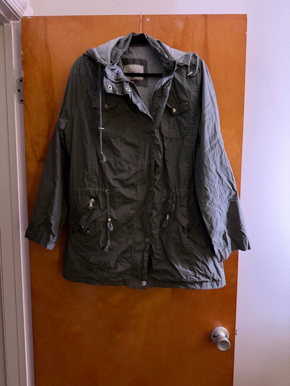 Utility Hooded Jacket - Olive Green